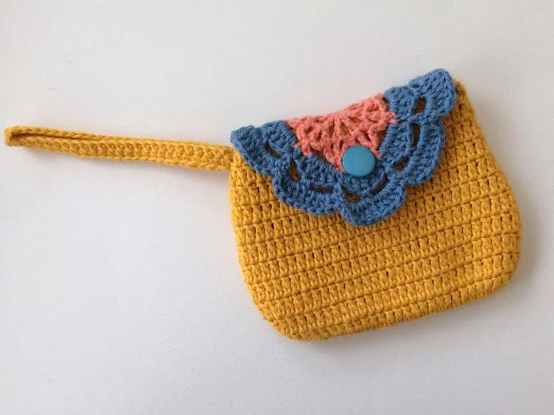 Easy Flower Bag Purse Crochet Free Pattern