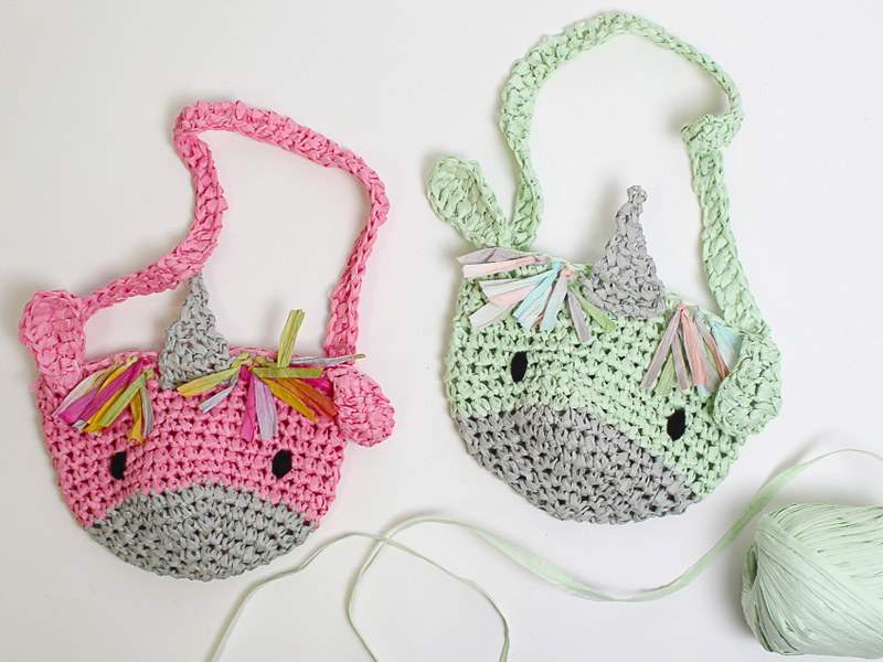 kid's Unicorn Bag Crochet Crochet Free Pattern