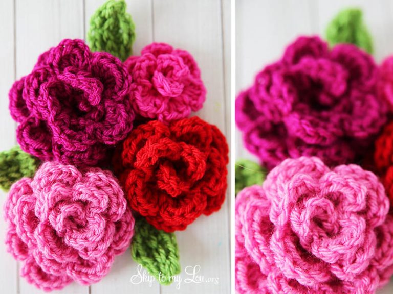 Free Easy Rose Crochet Free Pattern