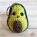 Avocado Keychain Crochet Free Pattern