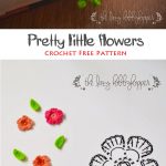 Pretty little flowers bookmark Crochet Free Pattern