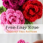 Free Easy Rose Crochet Free Pattern