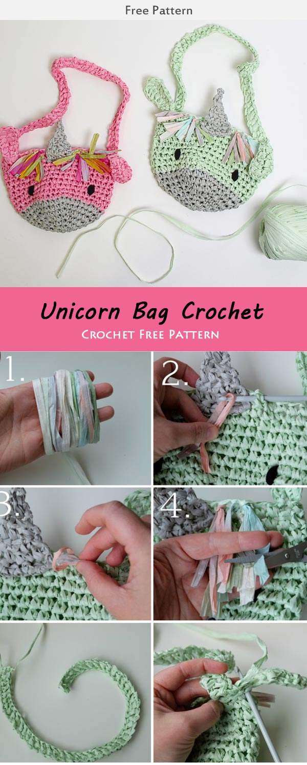  Unicorn Bag Crochet Crochet Free Pattern