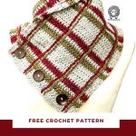 The MALIA Buttoned Cowl Crochet Free Pattern