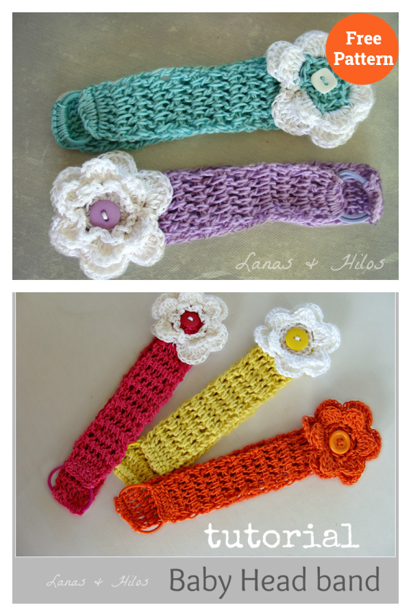 Baby Head Bands Crochet Free Pattern