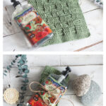 Basket Weave Stitch Washcloth Crochet Free Pattern