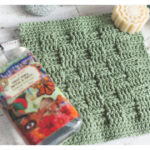 Basket Weave Stitch Washcloth Crochet Free Pattern