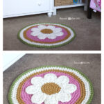 Daisy Rug Free Crochet Pattern