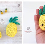 Pineapple Keychain Free Crochet Pattern