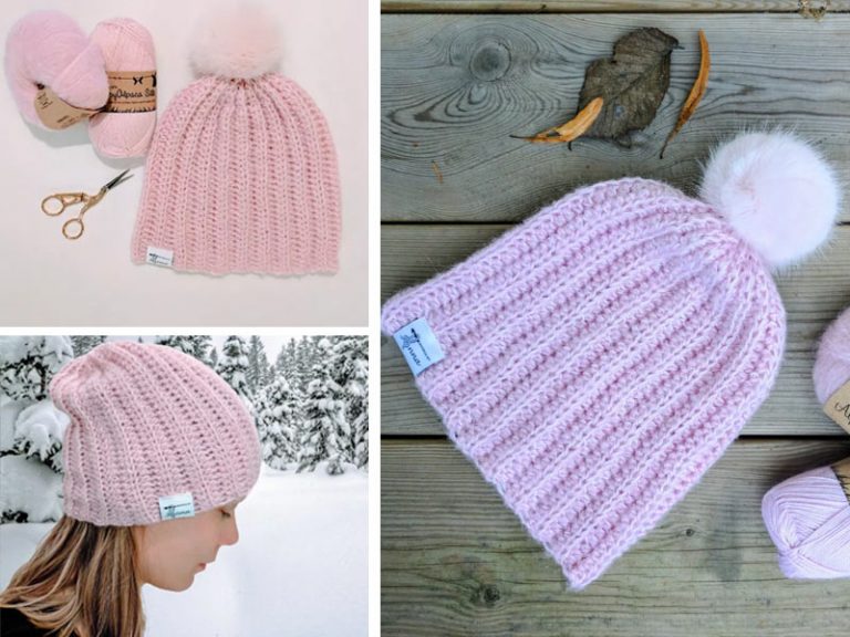 Strawberry Fluff Hat Crochet Free Pattern