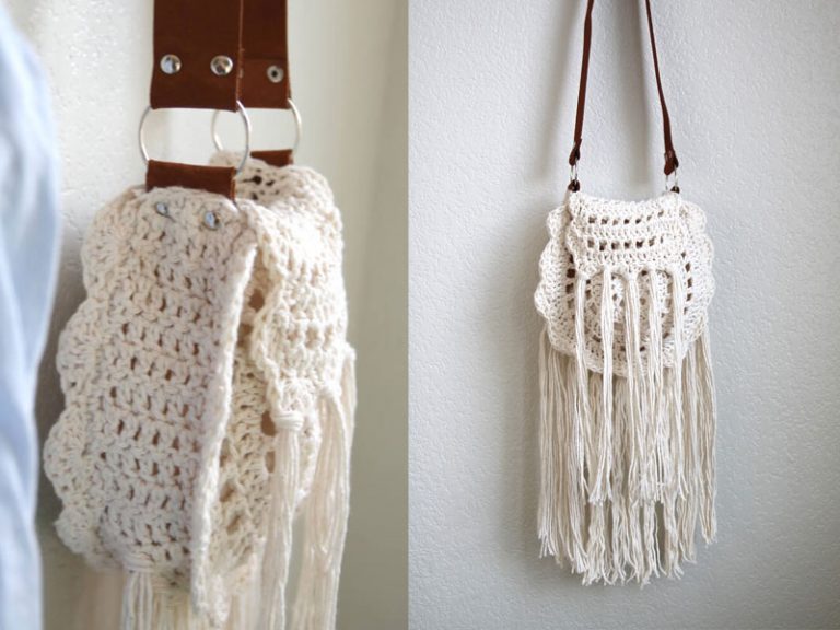 Boho Tassel Crochet Bag Purse Free Pattern