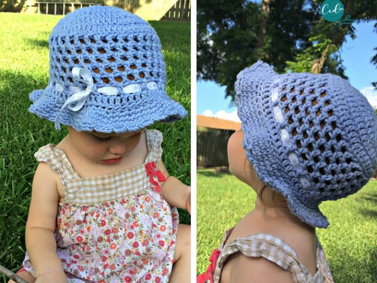 Kid Toddler Sun Hat Crochet Free Pattern
