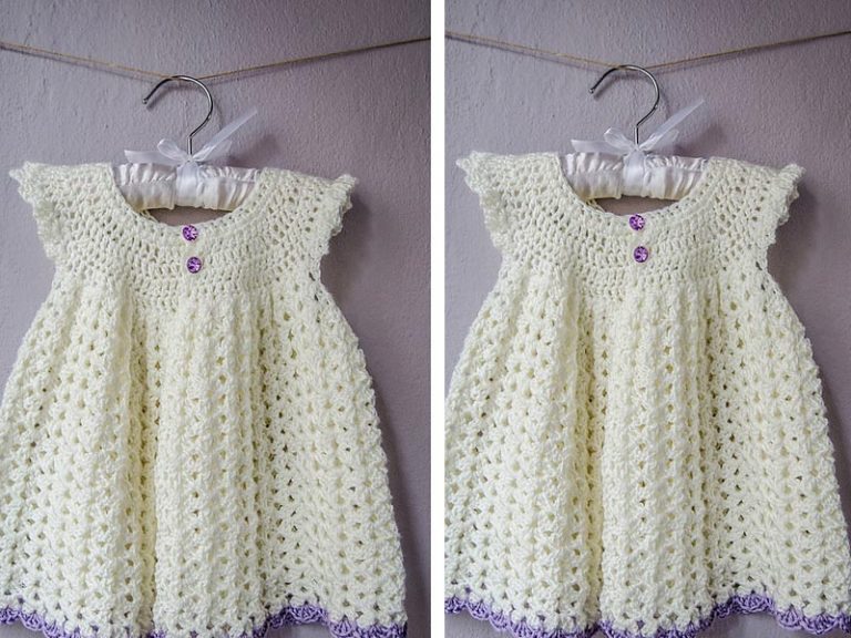 Angel Wing Pinafore 2T Dress Crochet Free Pattern
