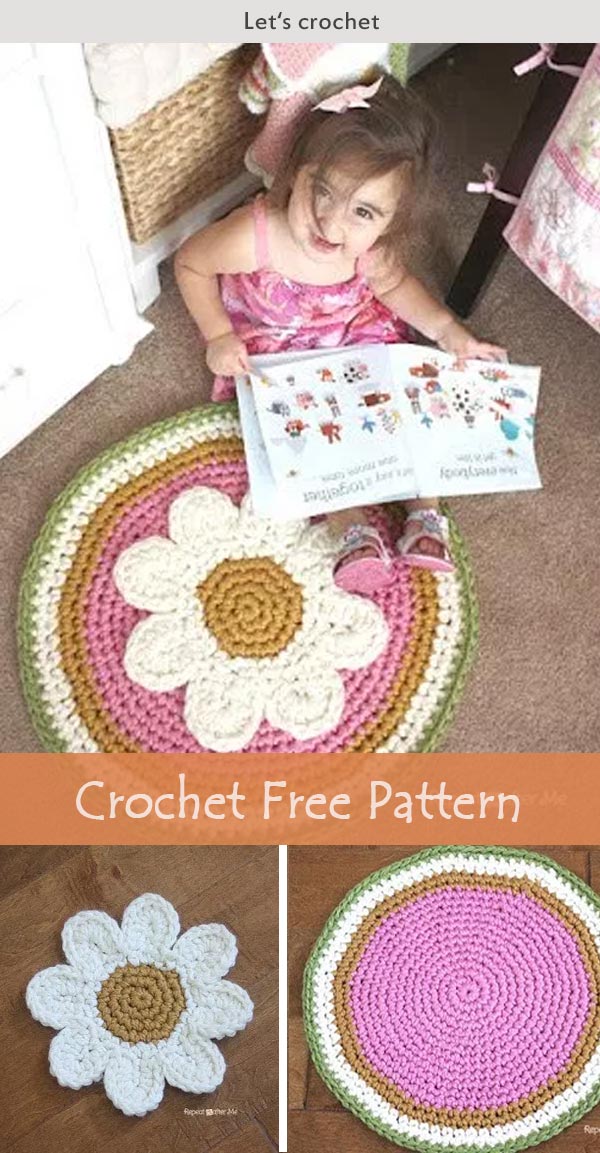 Crochet The Daisy Rug For Free Pattern