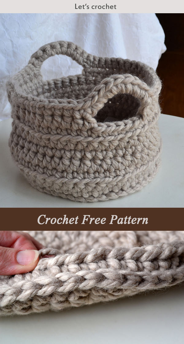 Chunky Basket Crochet Free Pattern