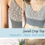 Sarah Crop Top Crochet Free Pattern