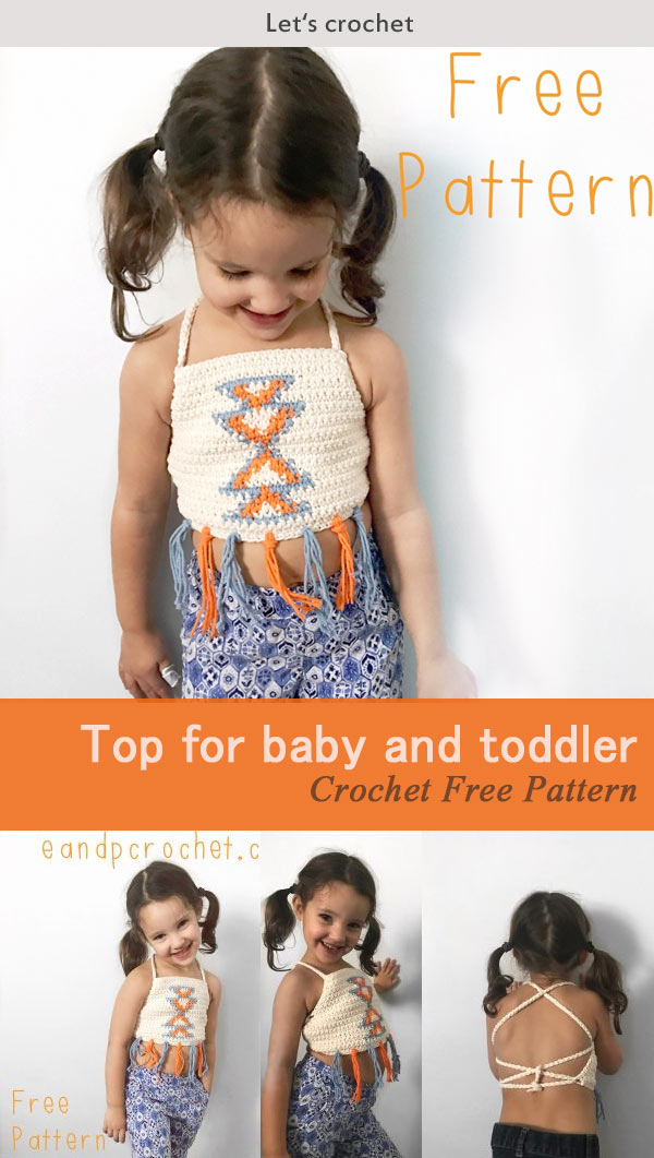 Crochet Free Pattern: Aztec Top for baby and toddler