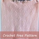 Bobble Polka Dot Blanket Crochet Free Pattern