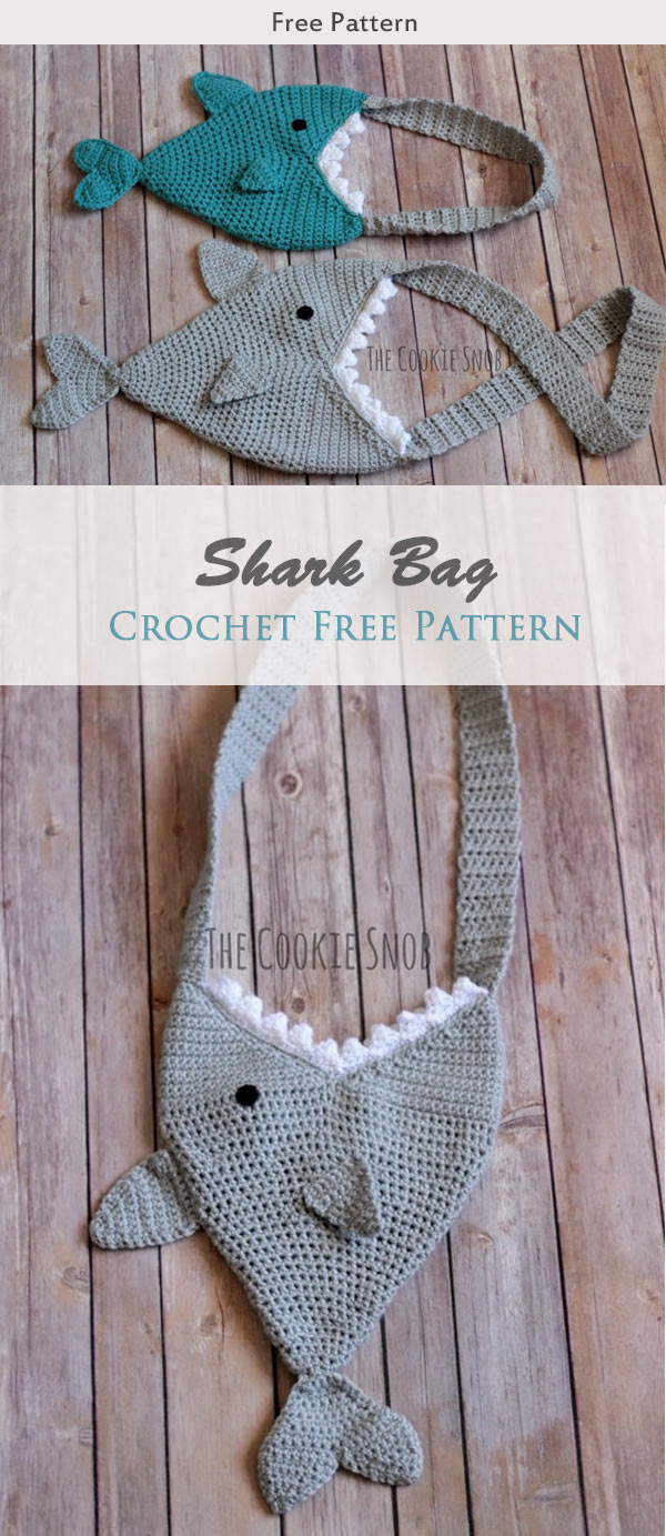 Shark Bag Crochet Free Pattern