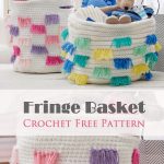 Fringe Basket Crochet Free Pattern