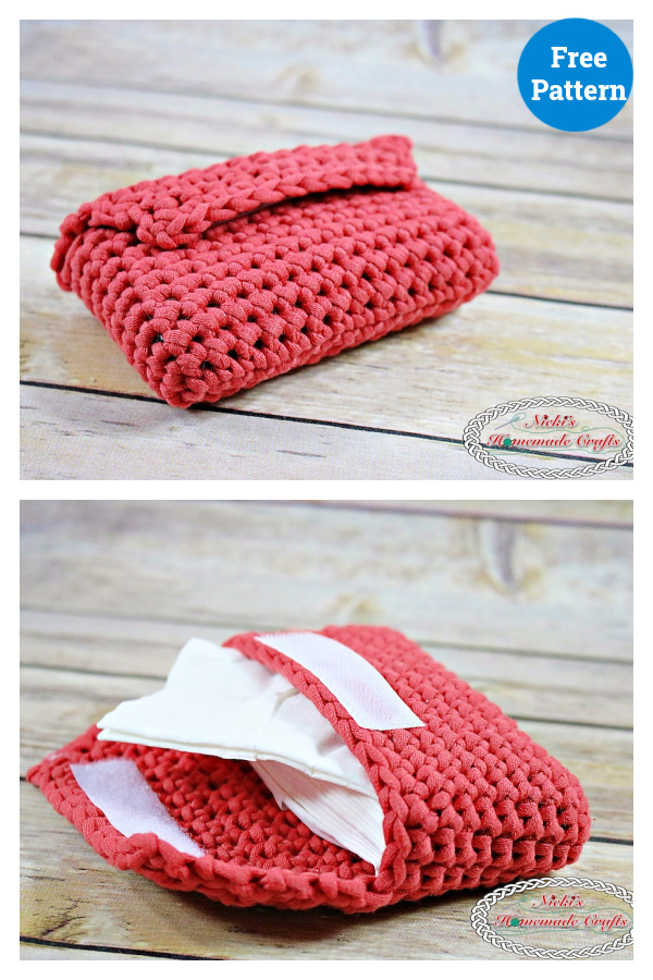 Small Tissue Pouch Free Crochet Pattern