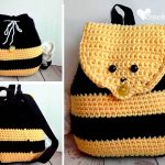 Bumble Bee Backpack Crochet Free Pattern