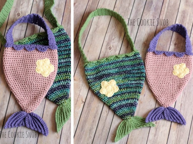 Mermaid Tail Bag Crochet Free Pattern