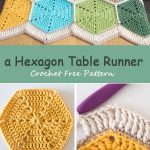 A Hexagon Table Runner Crochet Free Pattern