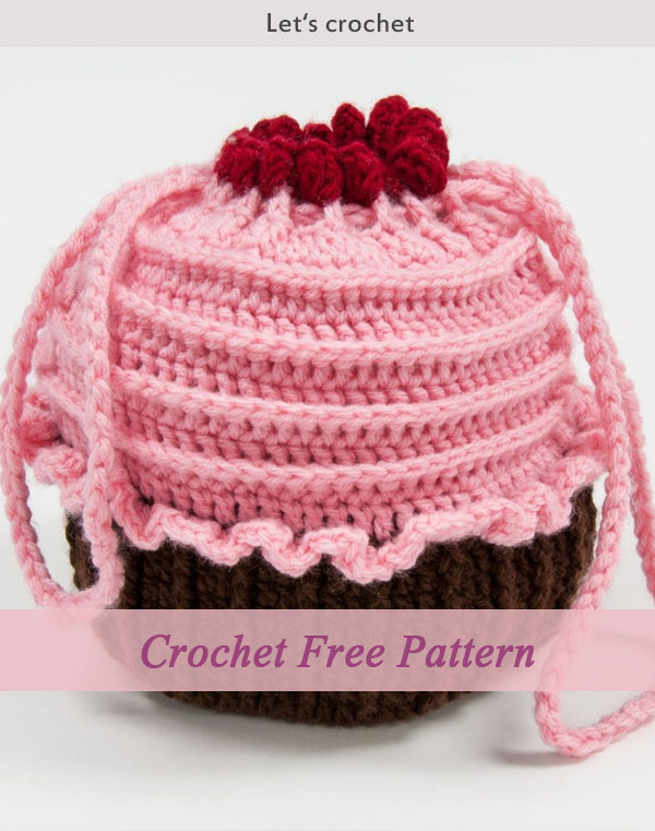 Crochet Free Pattern - Cupcake Purse