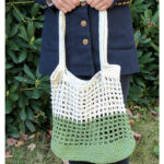 Color Block Market Bag Crochet Free Pattern