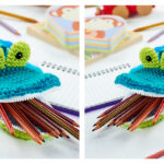 Crocodile Pen Container Toy Crochet Free Pattern