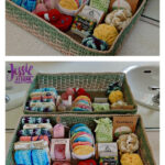 Spa Basket Crochet Free Pattern