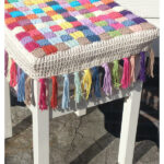 Stool Cover Crochet Free Pattern