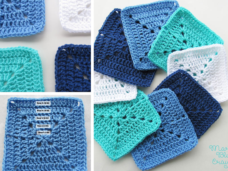 Download Ocean Themed Granny Square Afghan Series Crochet Pattern