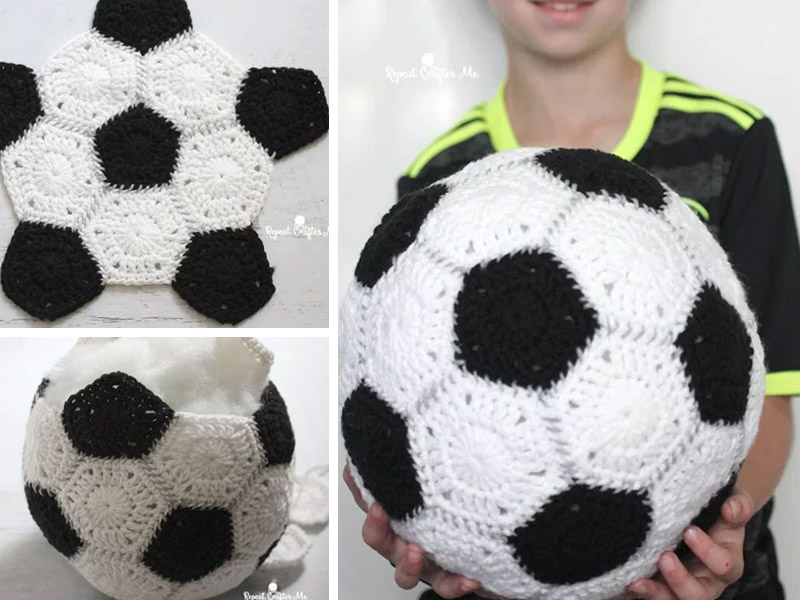 Crochet Soccer Football Free Pattern