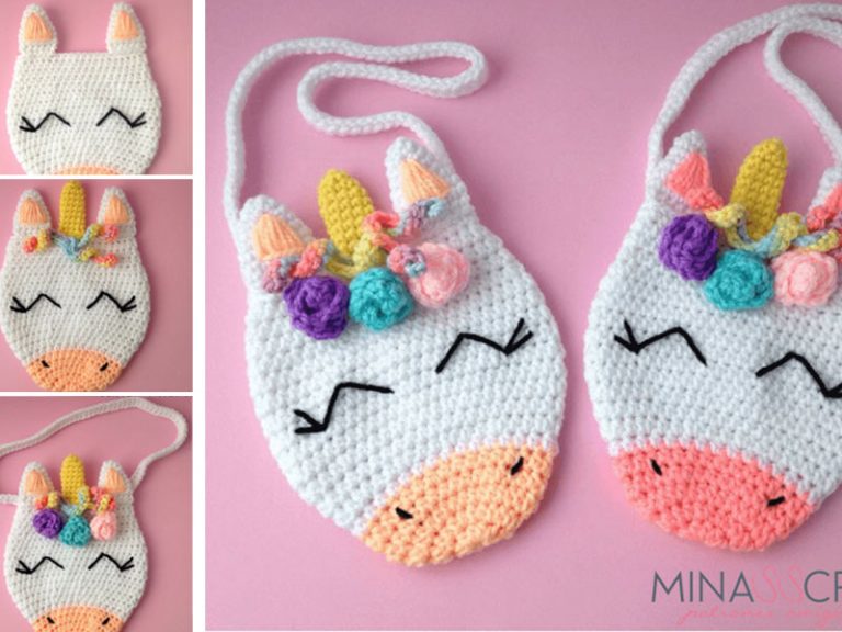 Unicorn Purse Bag Crochet Free Pattern