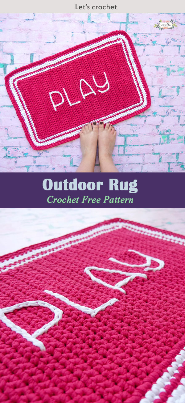 Outdoor Rug Crochet Free Pattern