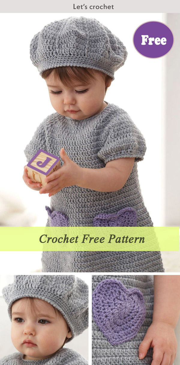 Crochet Baby Sweet Dress Free Pattern