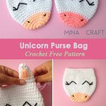 Unicorn Purse Bag  Crochet Free Pattern