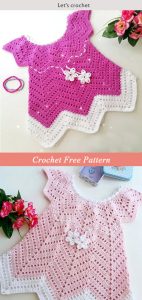 Cute Baby Girl Dress Free Crochet Pattern