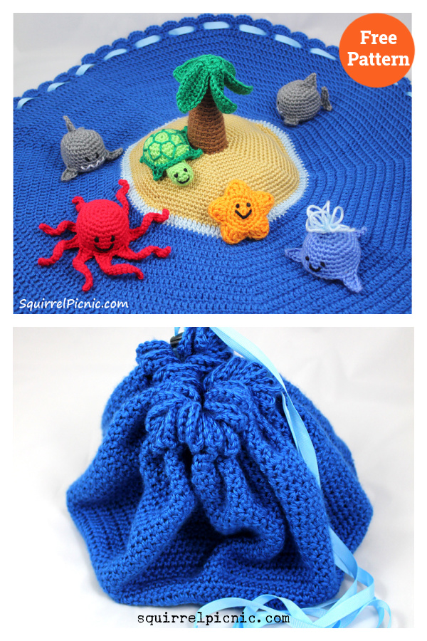 Crochet Island Play Set Free Pattern