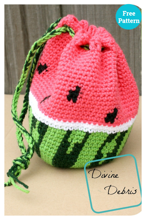 Crochet Watermelon Bag Free Pattern