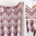 Crochet Pink Chevron Throw Free Pattern
