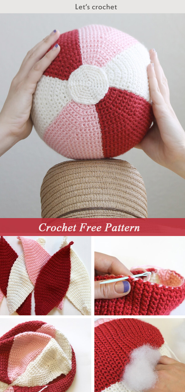 DIY Beach Ball: Crochet Ball Free Pattern