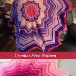 Crochet Rainbow Ripple Baby Blanket Free Pattern