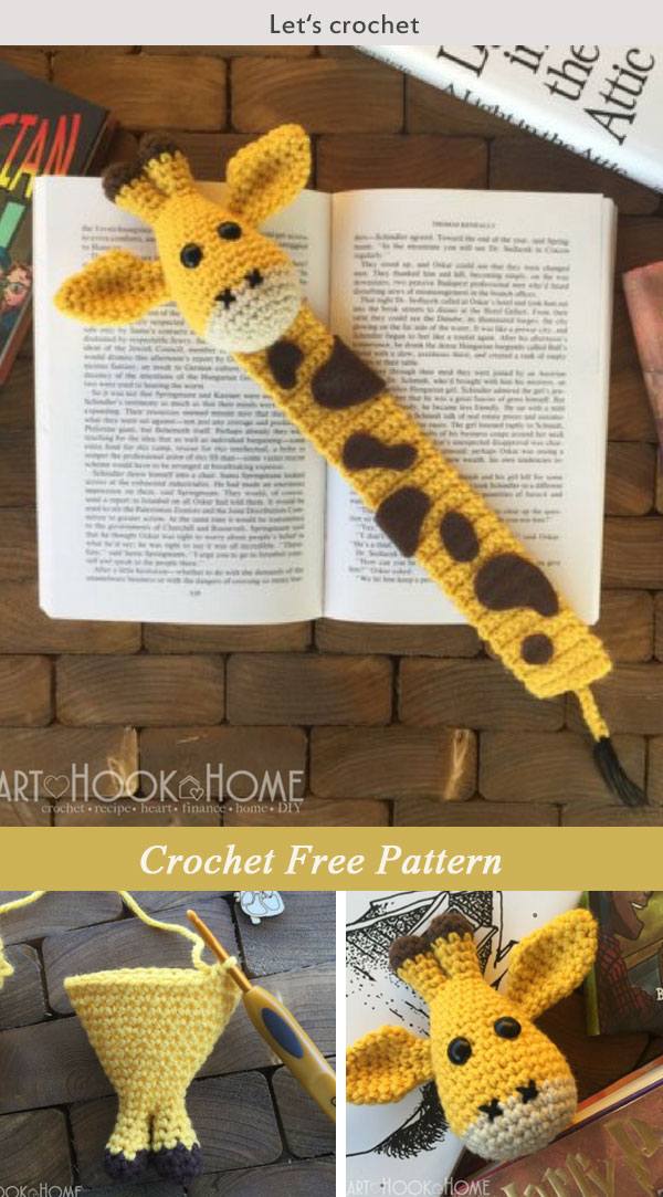 Giraffe Bookmark Amigurumi Crochet Free Pattern