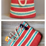 Crochet Colorful Tote Bag Free Pattern
