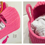 Crochet Gorgeous Doll’s Carry Basket Free Pattern