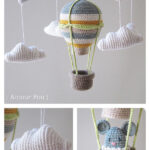 Crochet Hot Air Balloon Baby Mobile Free Pattern