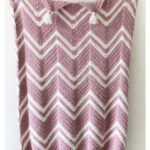 Crochet Pink Chevron Throw Free Pattern and Video Tutorial